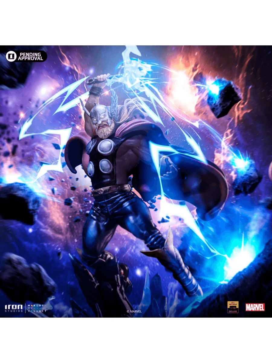 IRO54636 Marvel - Thor, Infinity Gauntlet Deluxe 1:10 Scale Statue - Iron Studios - Titan Pop Culture
