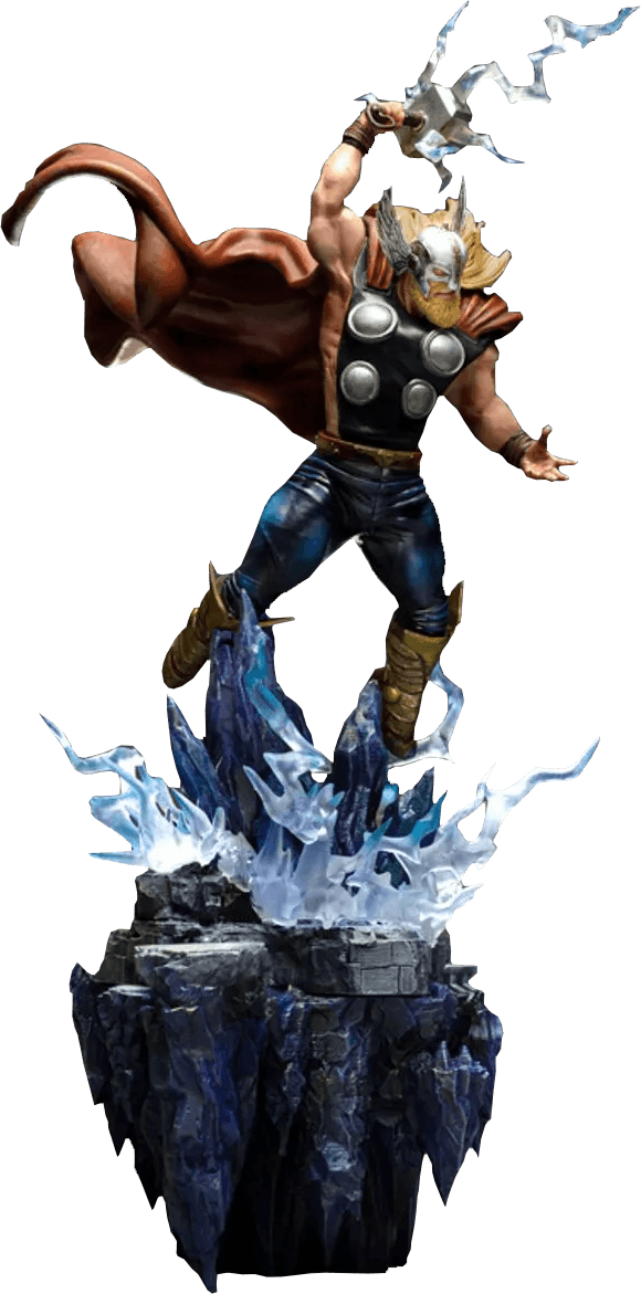 IRO54636 Marvel - Thor, Infinity Gauntlet Deluxe 1:10 Scale Statue - Iron Studios - Titan Pop Culture