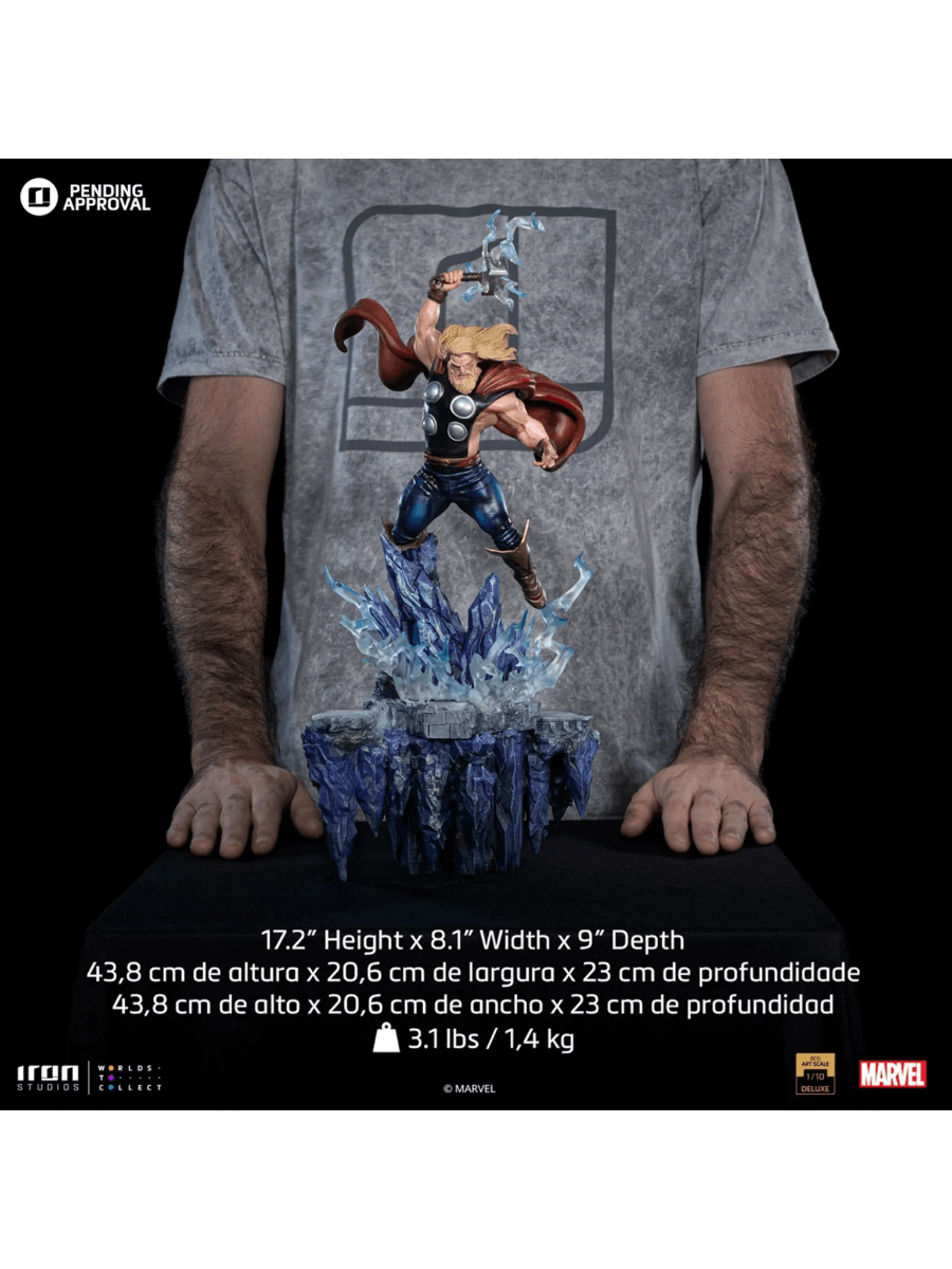 IRO54636 Marvel - Thor, Infinity Gauntlet Deluxe 1:10 Scale Statue - Iron Studios - Titan Pop Culture