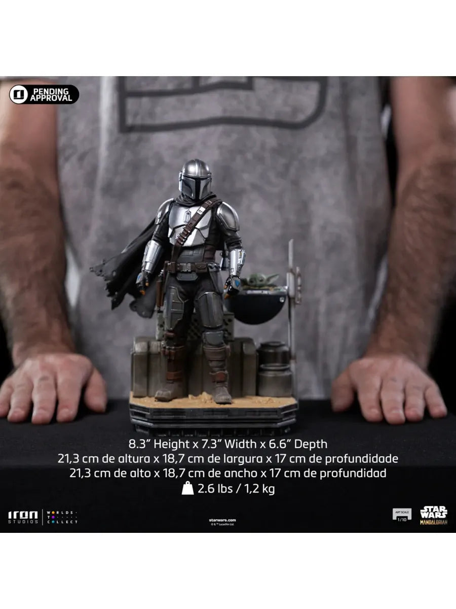 IRO54704 Star Wars: Mandalorian - Din Djarin & Din Grogu 1:10 Scale Statue - Iron Studios - Titan Pop Culture