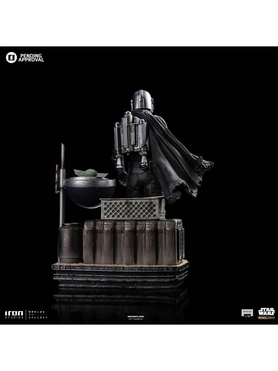 IRO54704 Star Wars: Mandalorian - Din Djarin & Din Grogu 1:10 Scale Statue - Iron Studios - Titan Pop Culture