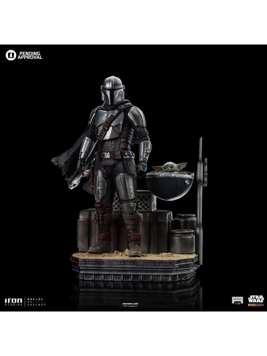 IRO54704 Star Wars: Mandalorian - Din Djarin & Din Grogu 1:10 Scale Statue - Iron Studios - Titan Pop Culture