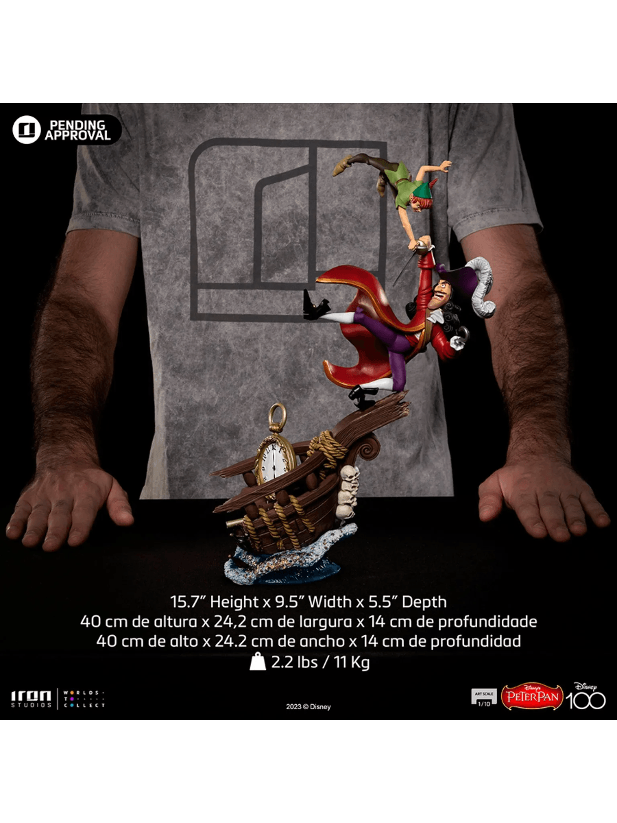 IRO54742 Disney - Peter Pan Vs Hook 1:10 Scale Statue - Iron Studios - Titan Pop Culture