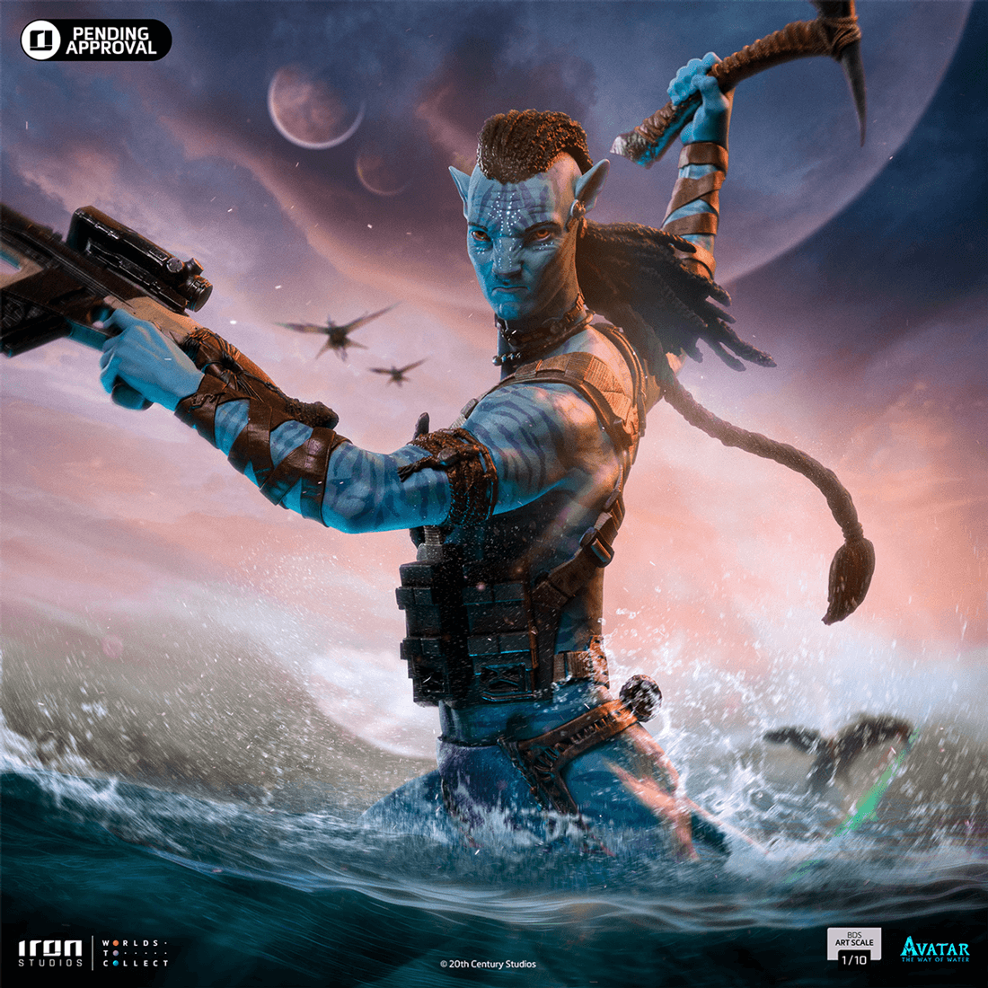 IRO54773 Avatar: The Way of Water - Jake Sully 1:10 Scale Statue - Iron Studios - Titan Pop Culture