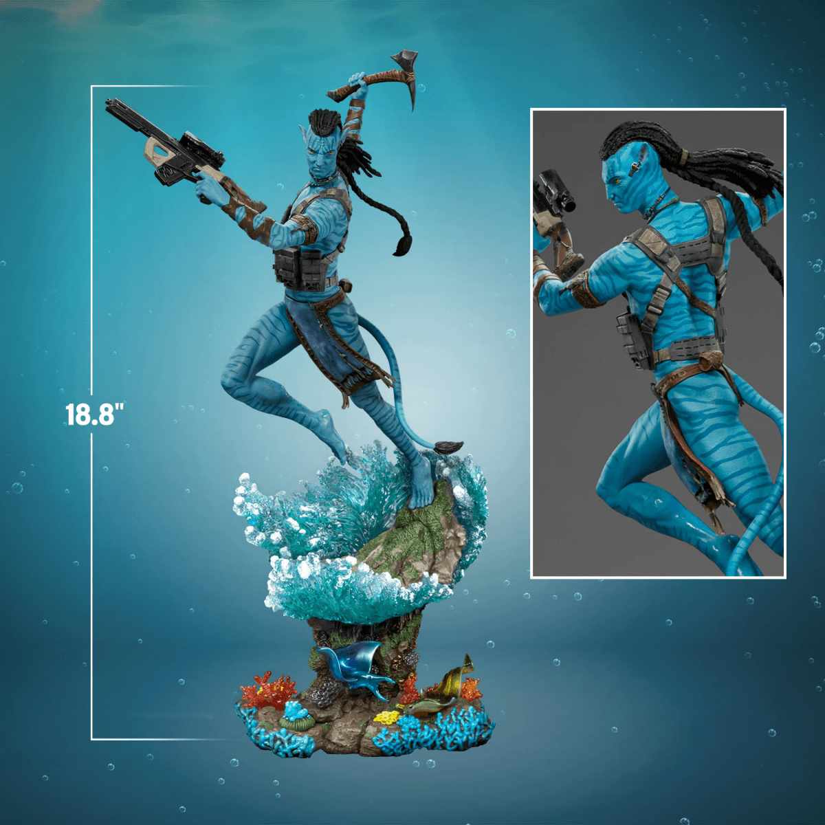 IRO54773 Avatar: The Way of Water - Jake Sully 1:10 Scale Statue - Iron Studios - Titan Pop Culture