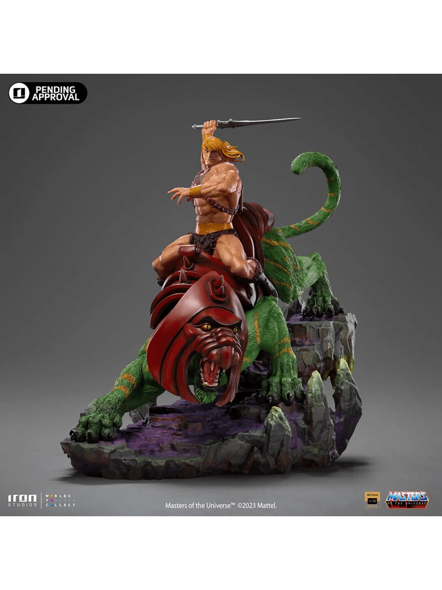 IRO54957 Masters of the Universe - He-Man & Battle-Cat 1:10 Scale Statue - Iron Studios - Titan Pop Culture