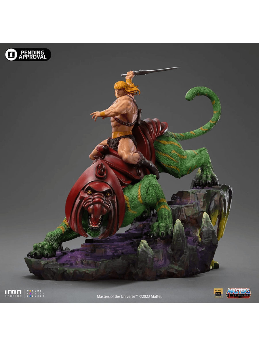 IRO54957 Masters of the Universe - He-Man & Battle-Cat 1:10 Scale Statue - Iron Studios - Titan Pop Culture