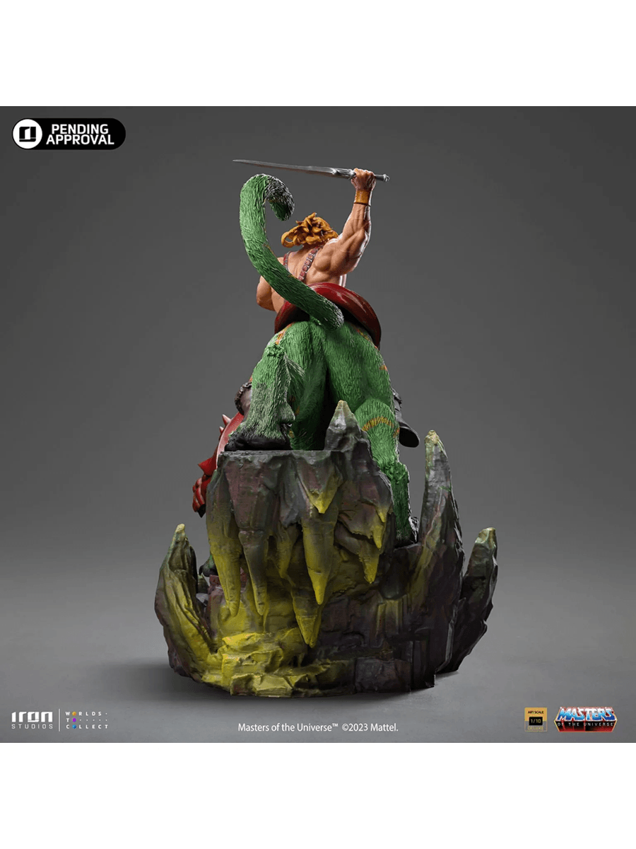 IRO54957 Masters of the Universe - He-Man & Battle-Cat 1:10 Scale Statue - Iron Studios - Titan Pop Culture