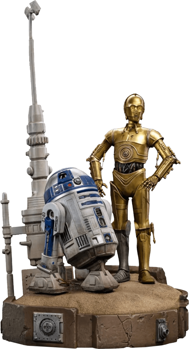 IRO54988 Star Wars - C-3PO & R2-D2 Deluxe 1:10 Scale Statue - Iron Studios - Titan Pop Culture