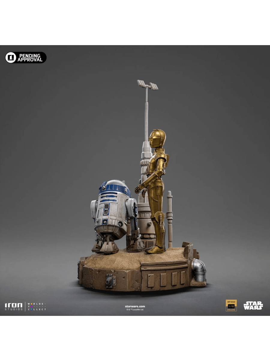 IRO54988 Star Wars - C-3PO & R2-D2 Deluxe 1:10 Scale Statue - Iron Studios - Titan Pop Culture