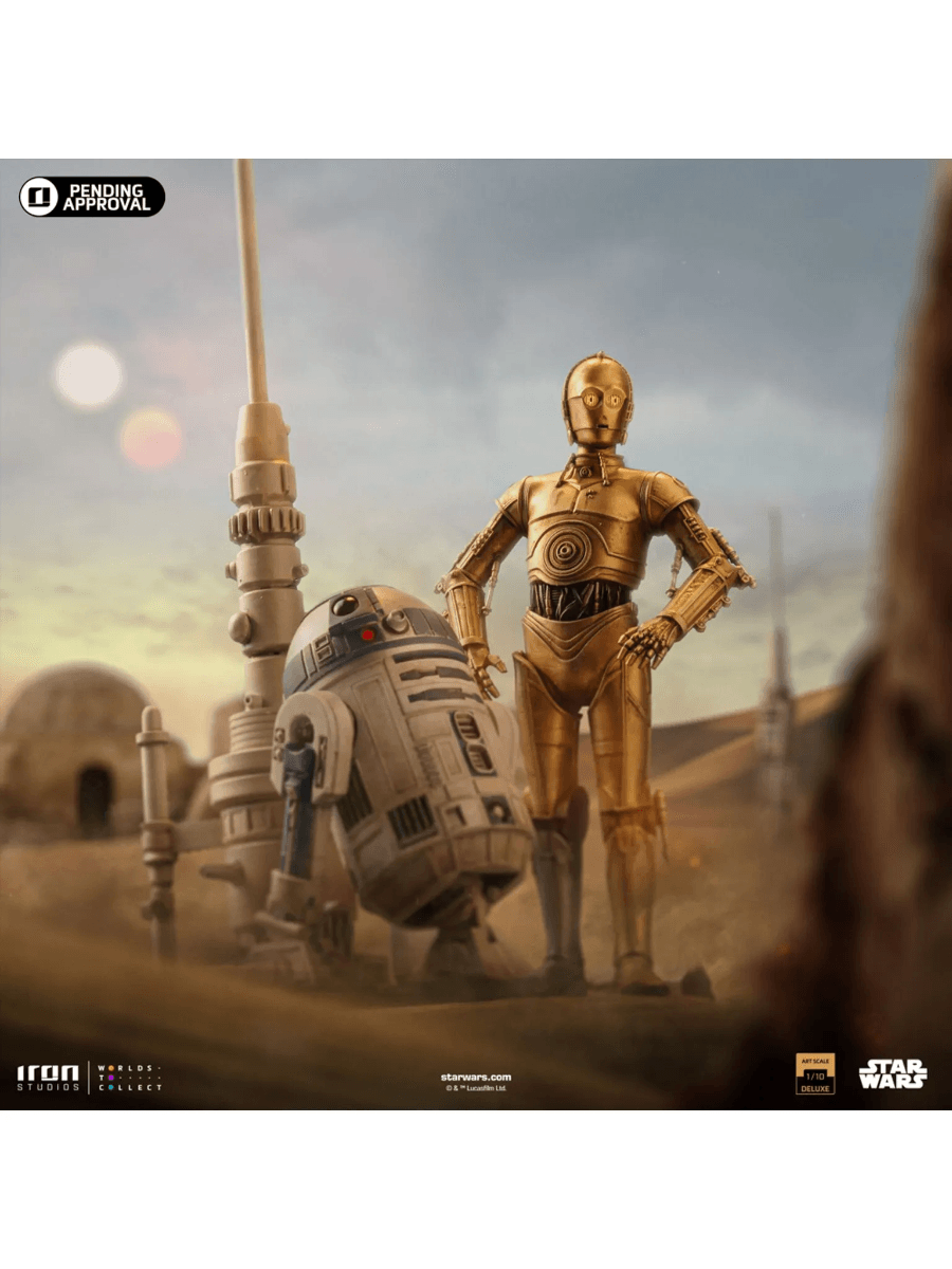 IRO54988 Star Wars - C-3PO & R2-D2 Deluxe 1:10 Scale Statue - Iron Studios - Titan Pop Culture