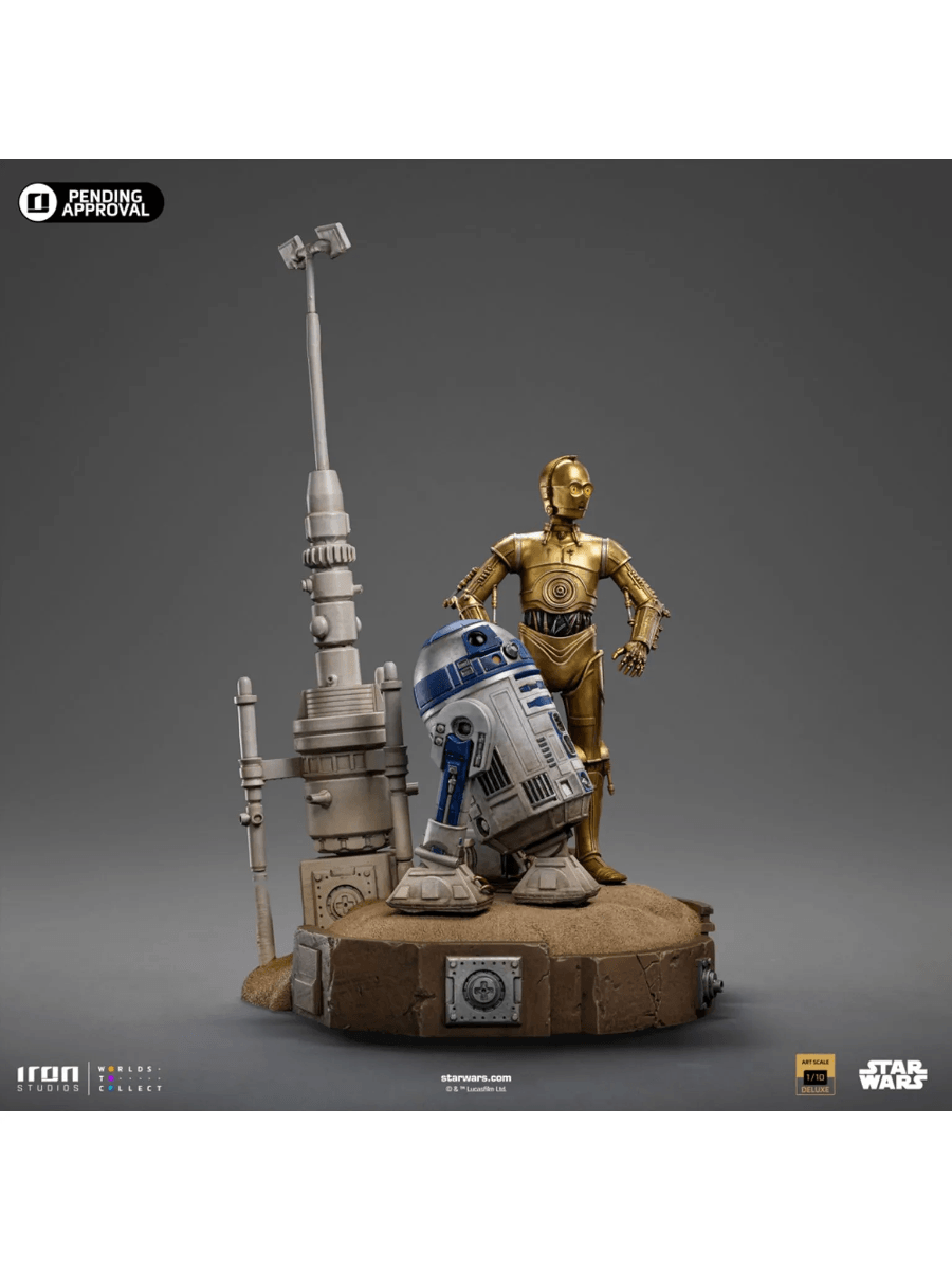 IRO54988 Star Wars - C-3PO & R2-D2 Deluxe 1:10 Scale Statue - Iron Studios - Titan Pop Culture