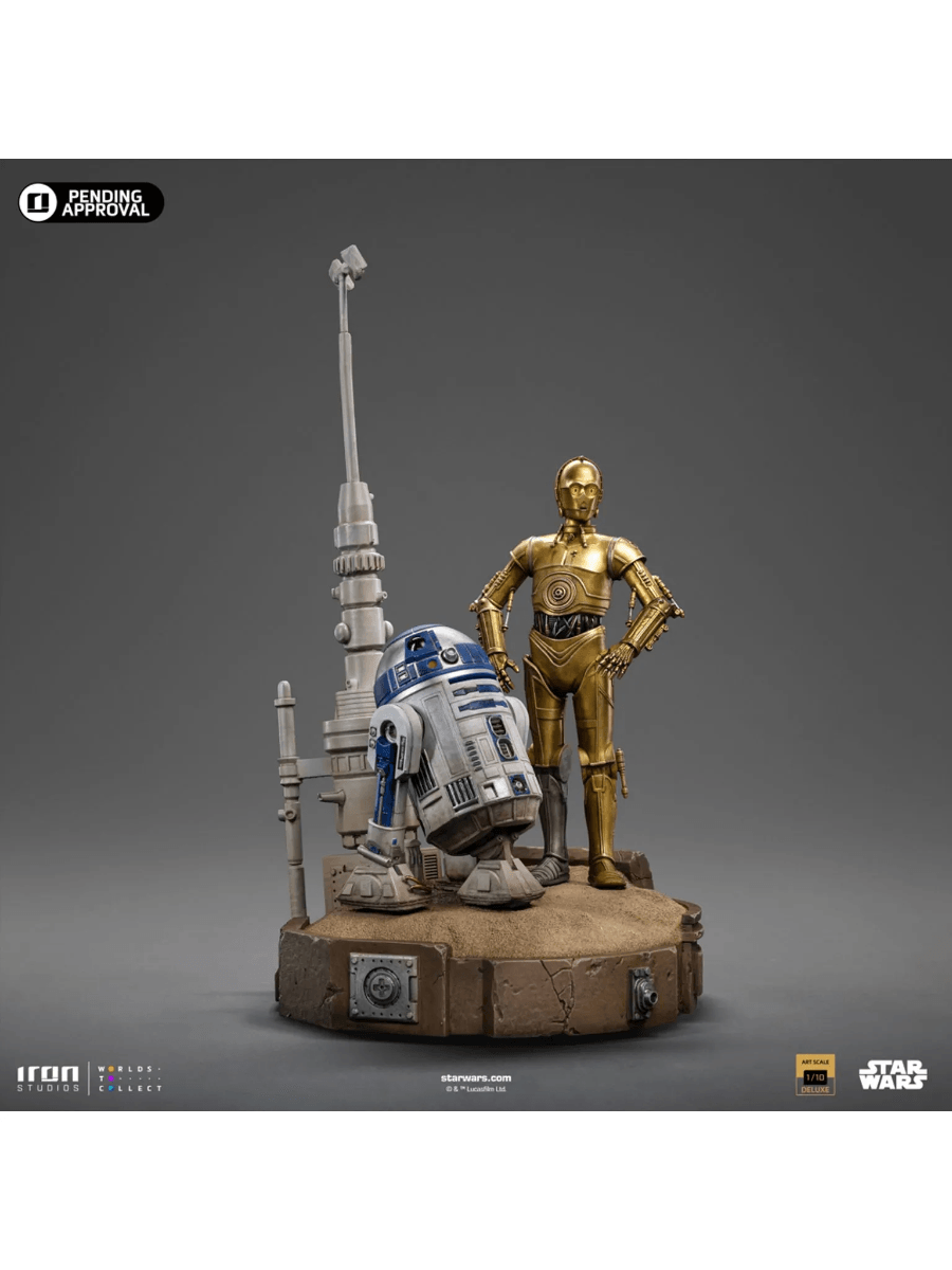 IRO54988 Star Wars - C-3PO & R2-D2 Deluxe 1:10 Scale Statue - Iron Studios - Titan Pop Culture