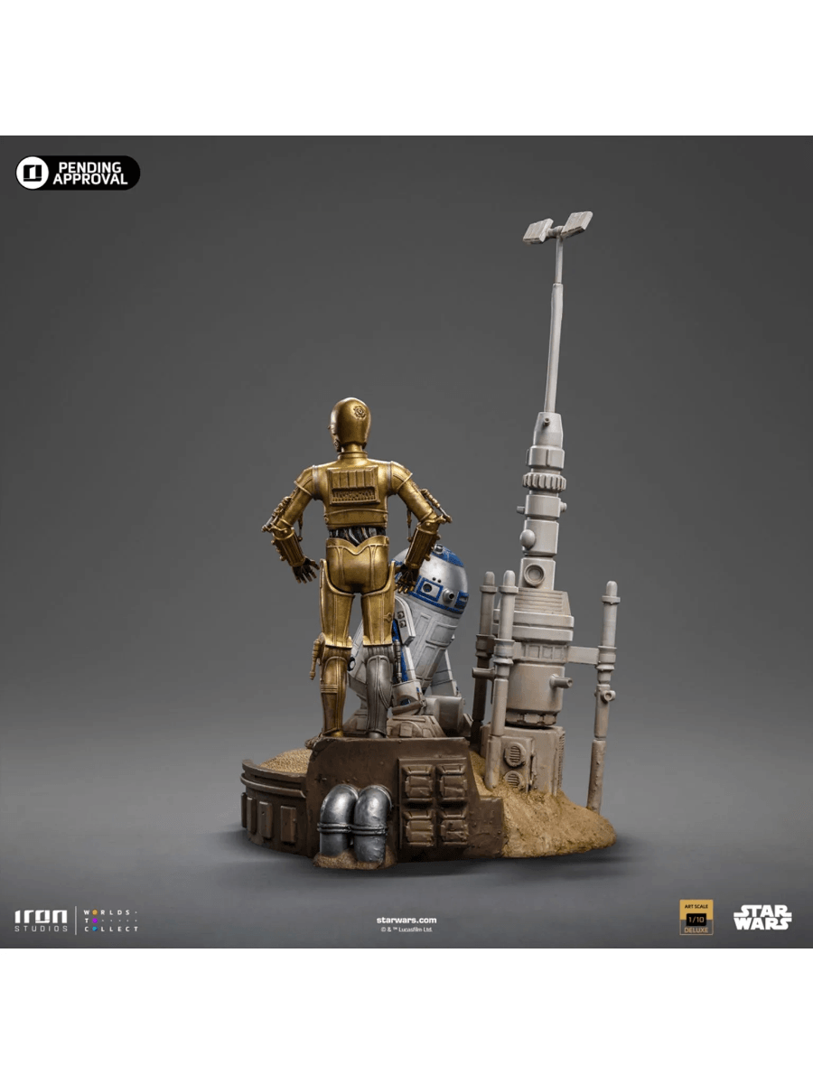 IRO54988 Star Wars - C-3PO & R2-D2 Deluxe 1:10 Scale Statue - Iron Studios - Titan Pop Culture