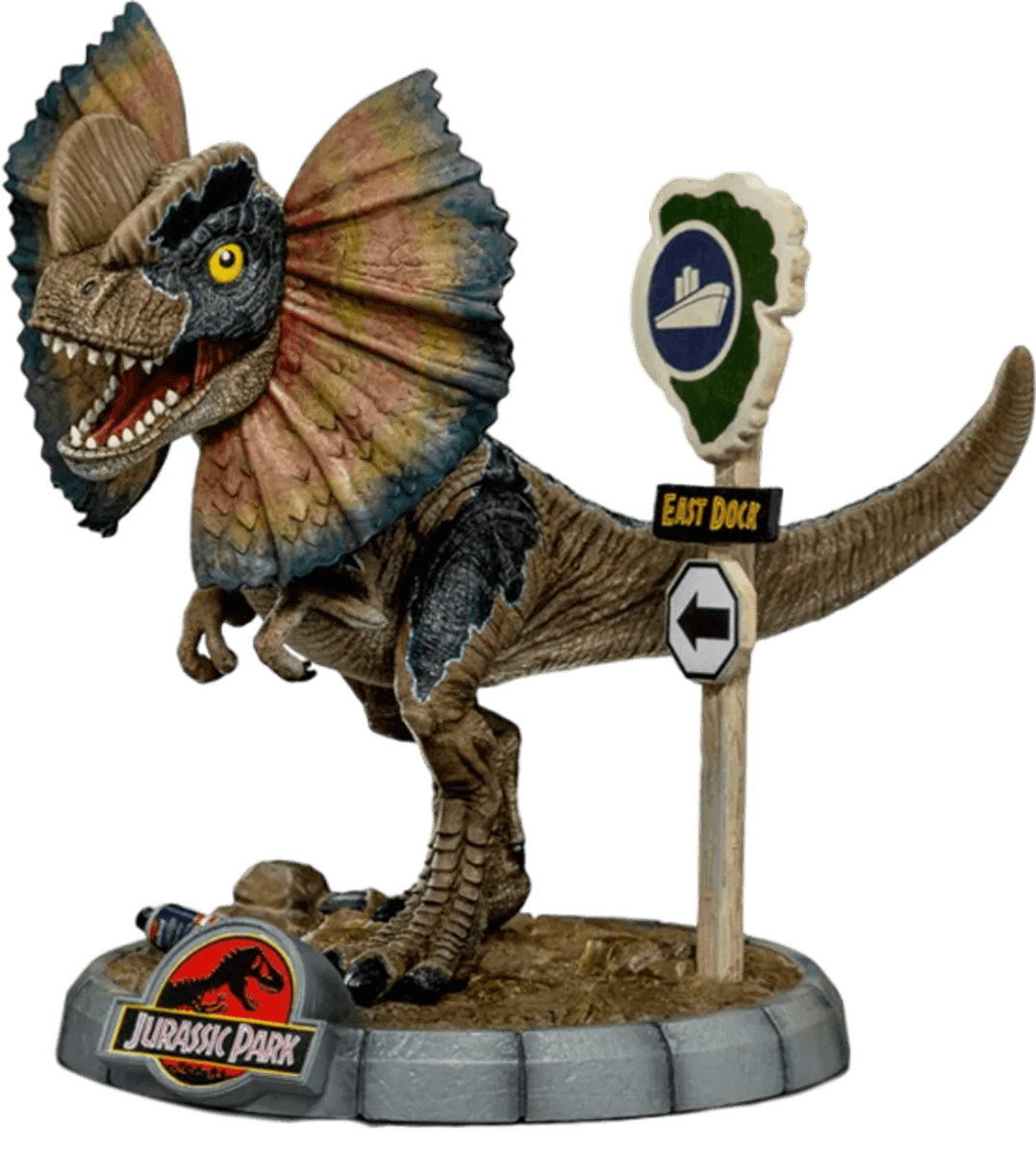 IRO55152 Jurassic Park - Dilophosaurus MiniCo Vinyl - Iron Studios - Titan Pop Culture