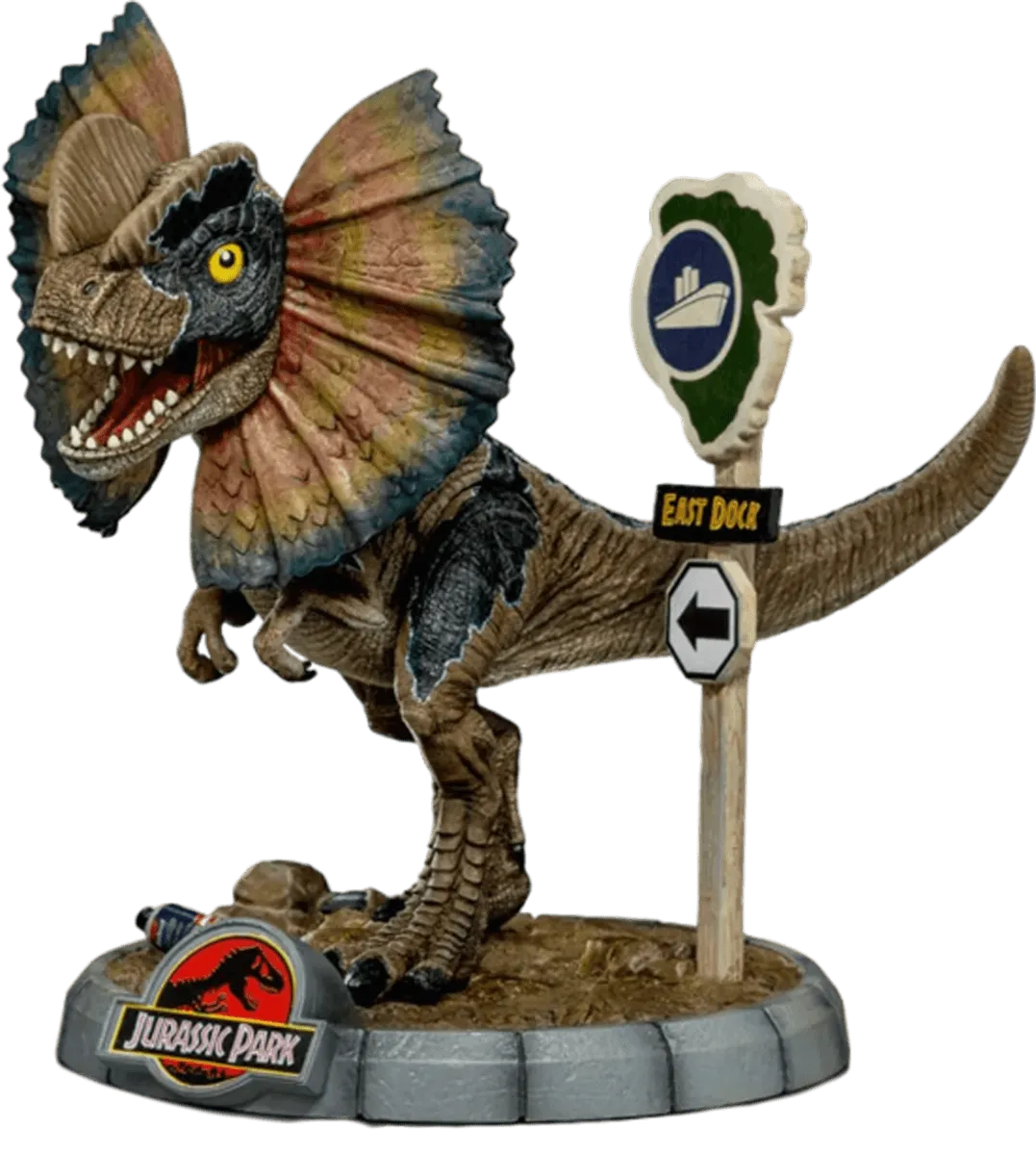 IRO55152 Jurassic Park - Dilophosaurus MiniCo Vinyl - Iron Studios - Titan Pop Culture