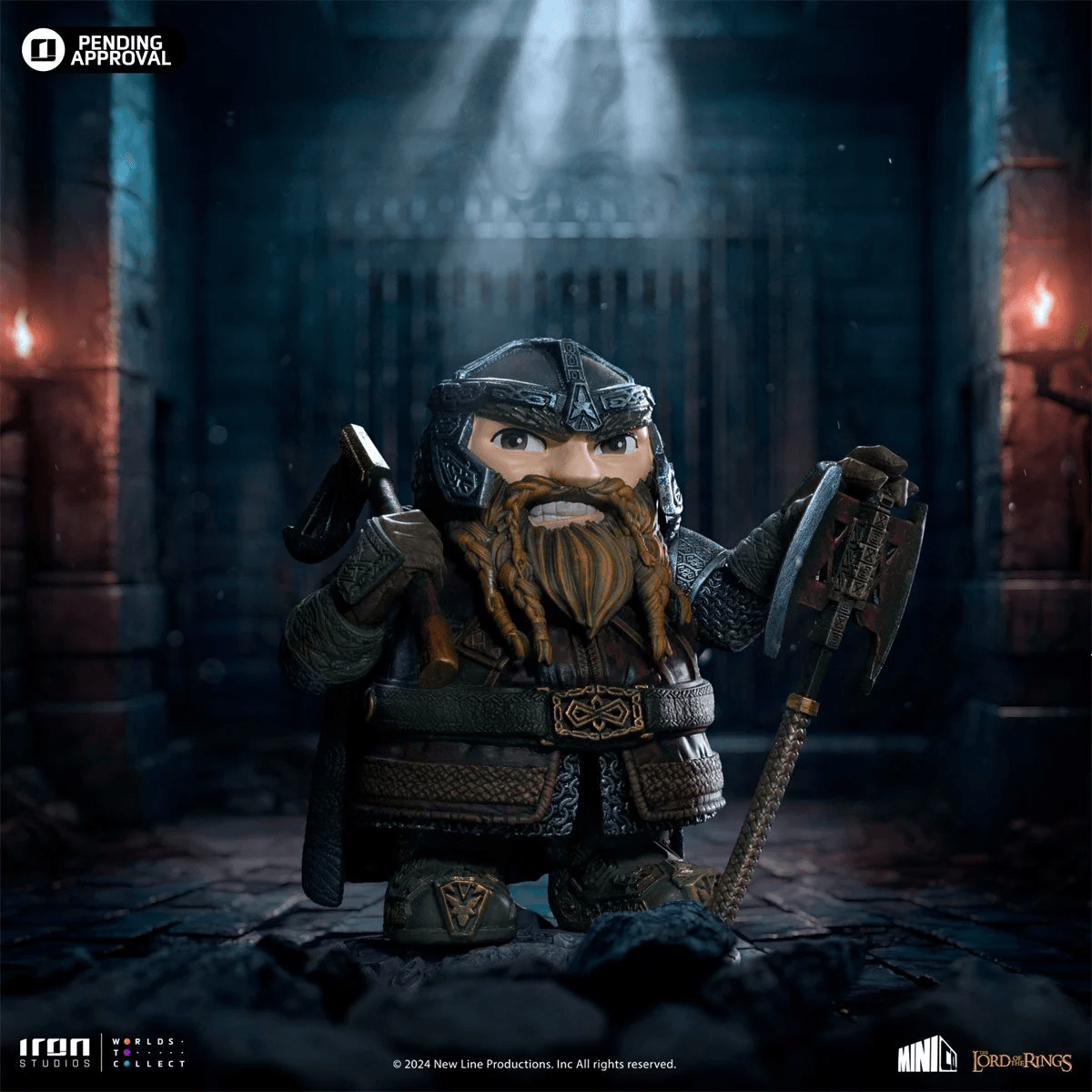 IRO55183 The Lord the Rings - Gimli Minico Vinyl - Iron Studios - Titan Pop Culture