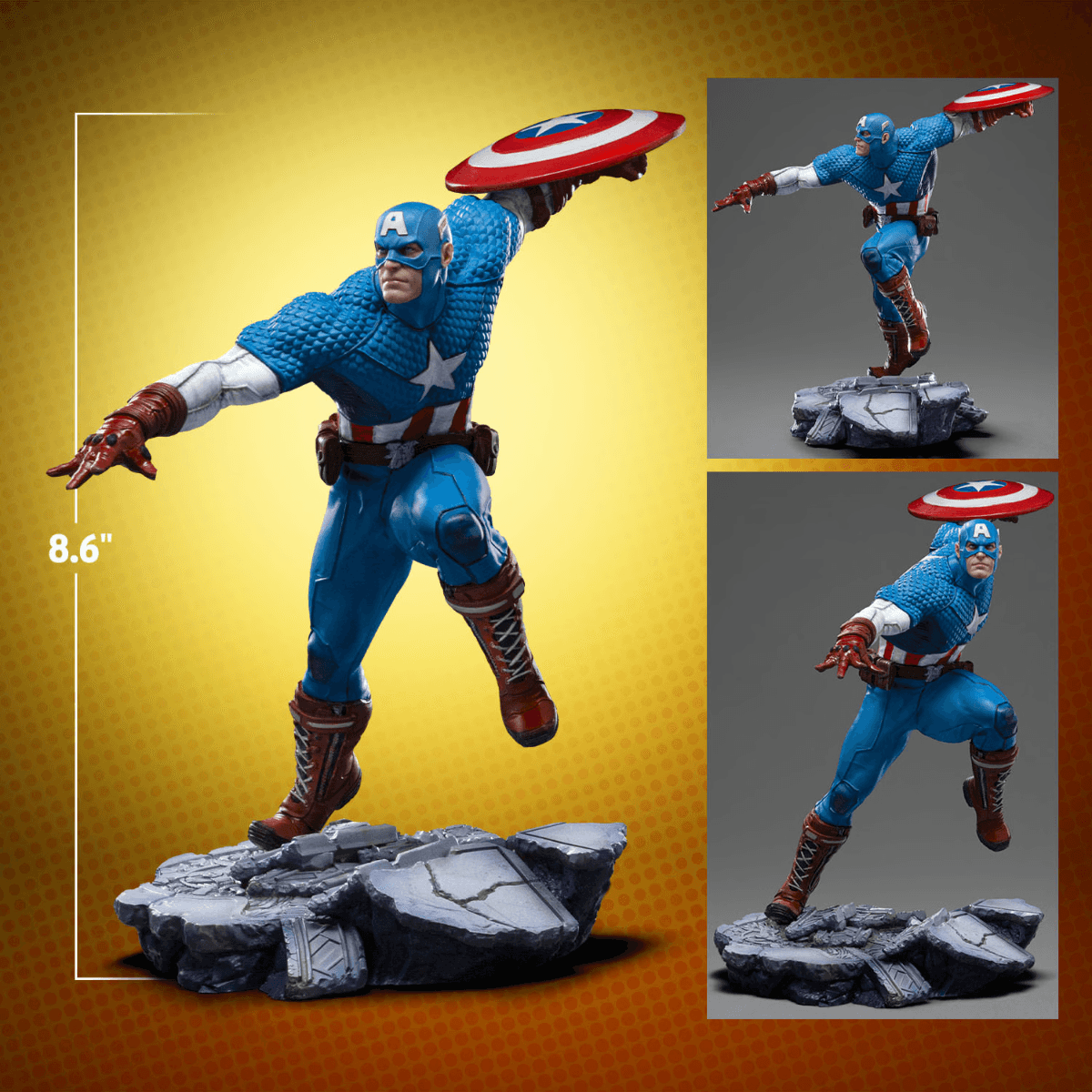 IRO55312 Captain America - Captain America 1:10 Scale Statue - Iron Studios - Titan Pop Culture