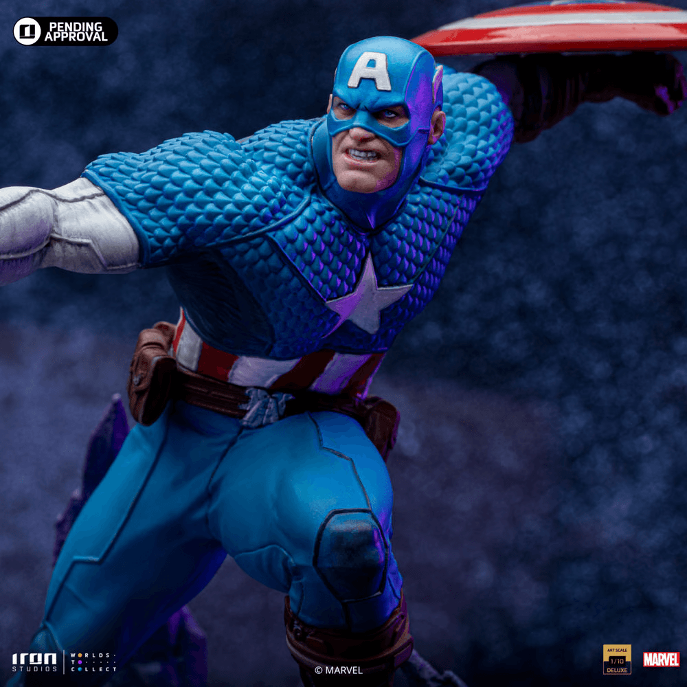 IRO55329 Captain America - Captain America Deluxe 1:10 Scale Statue - Iron Studios - Titan Pop Culture