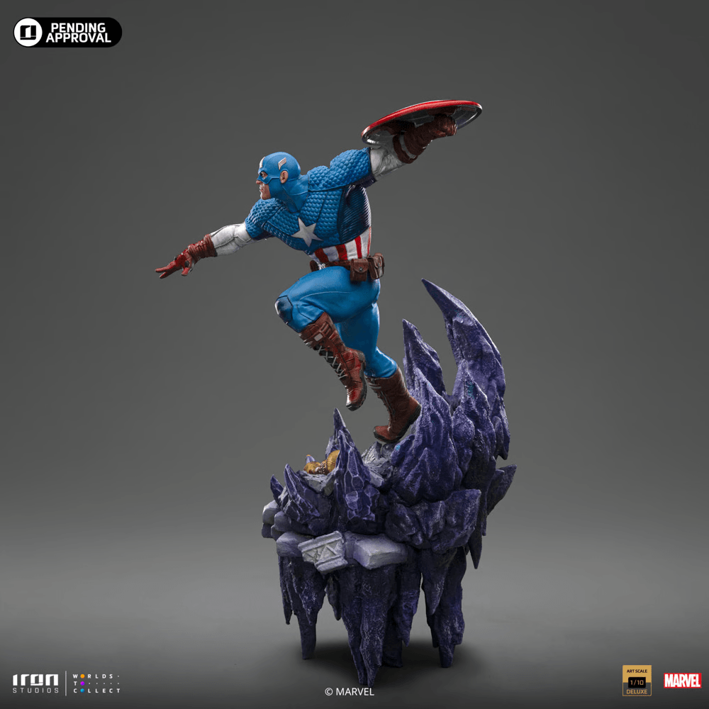 IRO55329 Captain America - Captain America Deluxe 1:10 Scale Statue - Iron Studios - Titan Pop Culture