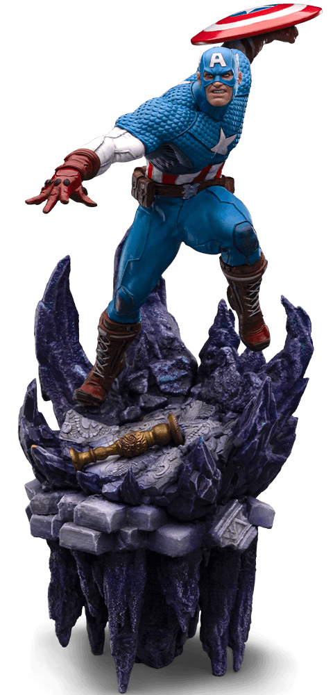 IRO55329 Captain America - Captain America Deluxe 1:10 Scale Statue - Iron Studios - Titan Pop Culture