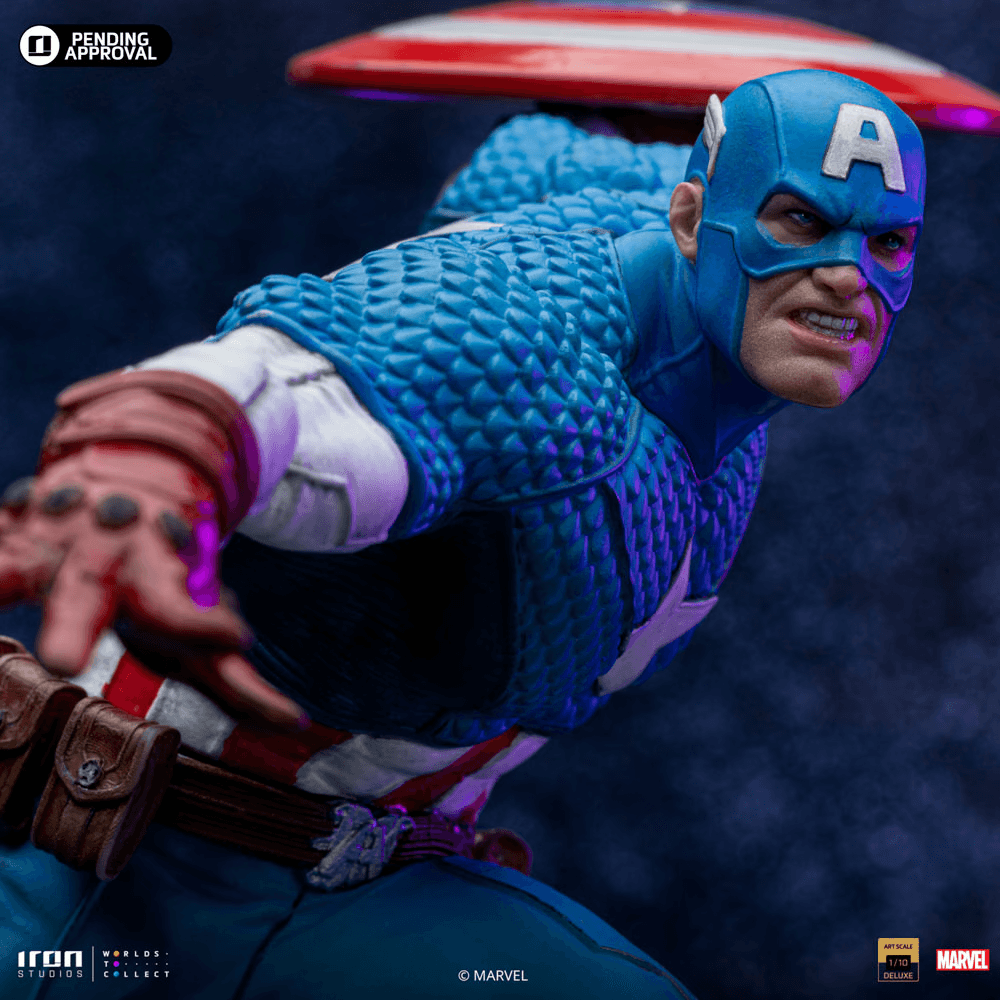 IRO55329 Captain America - Captain America Deluxe 1:10 Scale Statue - Iron Studios - Titan Pop Culture