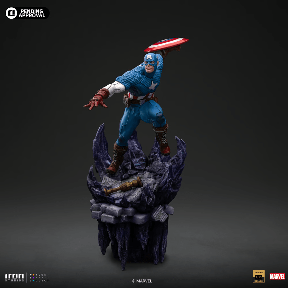 IRO55329 Captain America - Captain America Deluxe 1:10 Scale Statue - Iron Studios - Titan Pop Culture