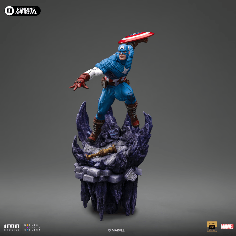 IRO55329 Captain America - Captain America Deluxe 1:10 Scale Statue - Iron Studios - Titan Pop Culture