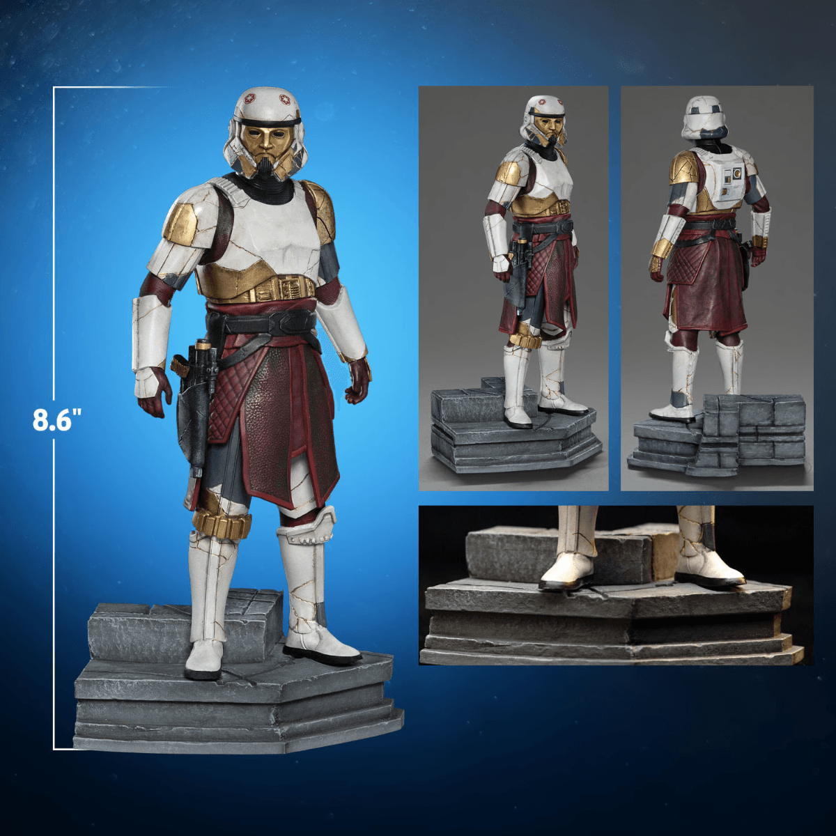 IRO55558 Star Wars: Ahsoka - Captain Enoch 1:10 Statue - Iron Studios - Titan Pop Culture