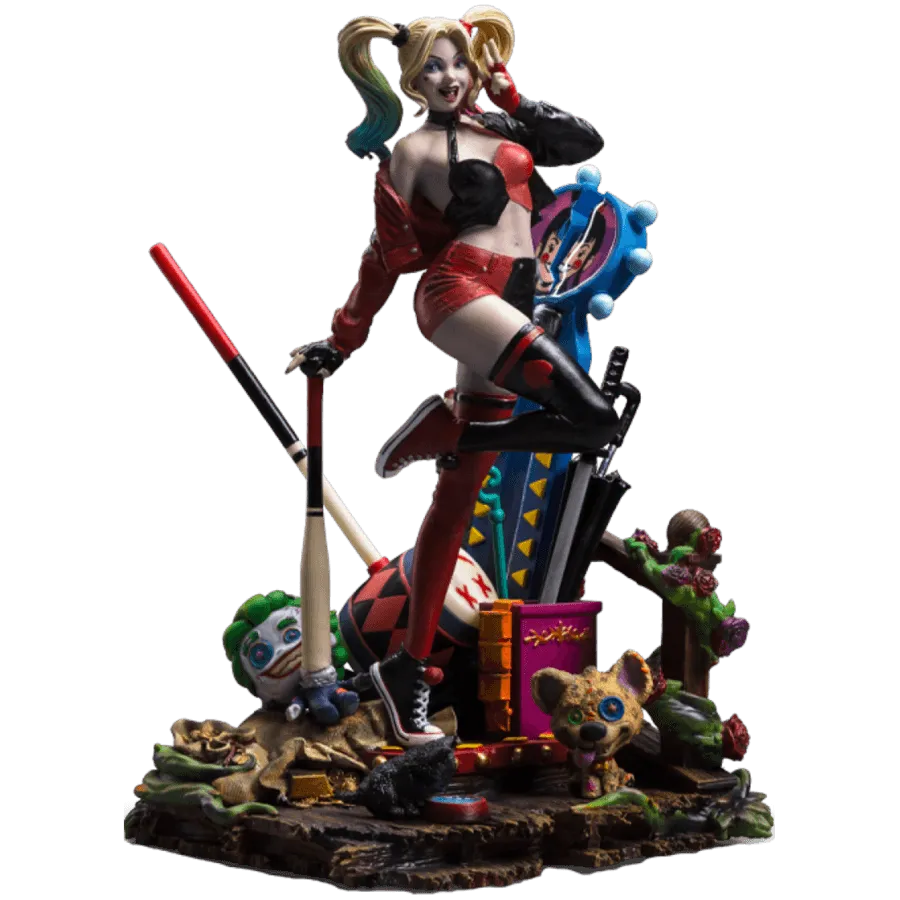 IRO55978 Batman - Harley Quinn (Gotham City Sirnes) Deluxe 1:10 Statue - Iron Studios - Titan Pop Culture