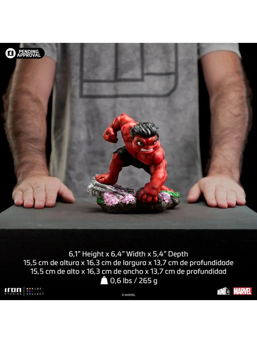 IRO56036 Captain America: Brave New World - Red Hulk MiniCO Vinyl - Iron Studios - Titan Pop Culture