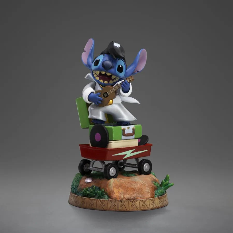 IRO56104 Lilo & Stitch - Stitch (King of Rock) 1:10 Scale Statue - Iron Studios - Titan Pop Culture