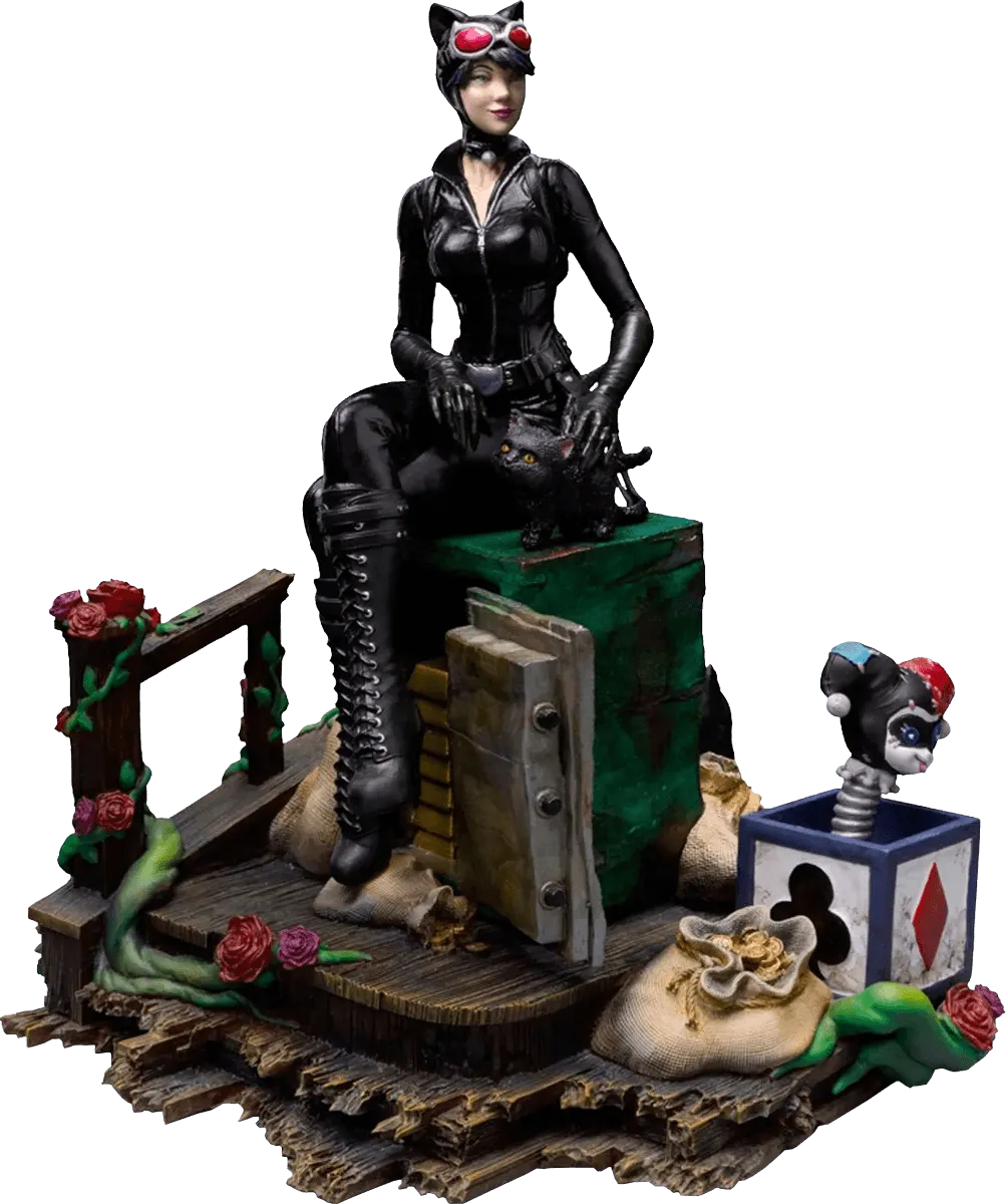 IRO56111 Batman - Catwoman (Gotham City Sirens) Deluxe 1:10 Scale Statue - Iron Studios - Titan Pop Culture