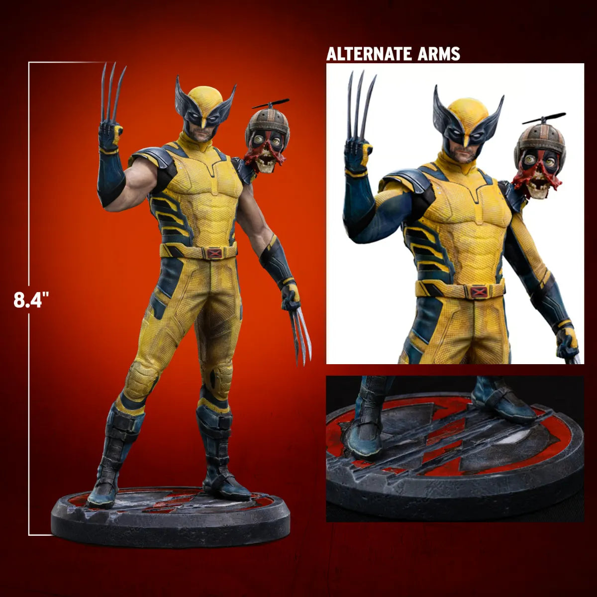 IRO56296 Deadpool & Wolverine - Wolverine & Headpool 1:10 Statue - Iron Studios - Titan Pop Culture