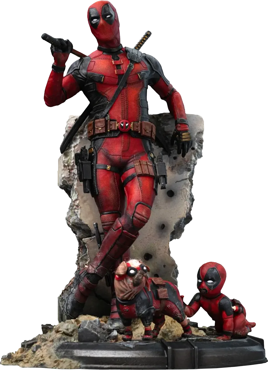 IRO56302 Deadpool & Wolverine - Deadpool 1:10 Statue - Iron Studios - Titan Pop Culture