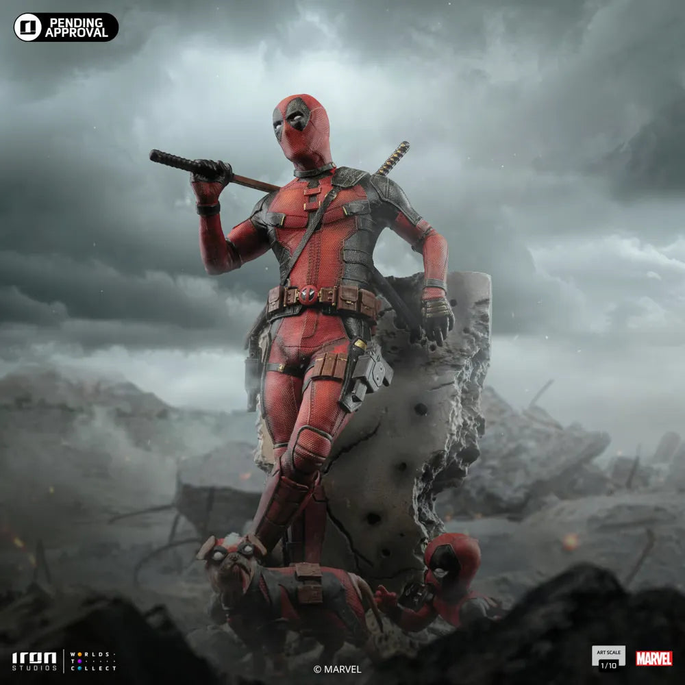 IRO56302 Deadpool & Wolverine - Deadpool 1:10 Statue - Iron Studios - Titan Pop Culture