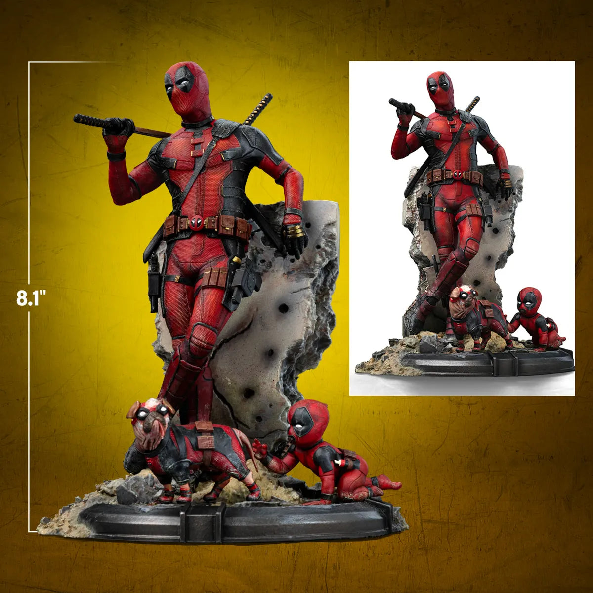 IRO56302 Deadpool & Wolverine - Deadpool 1:10 Statue - Iron Studios - Titan Pop Culture