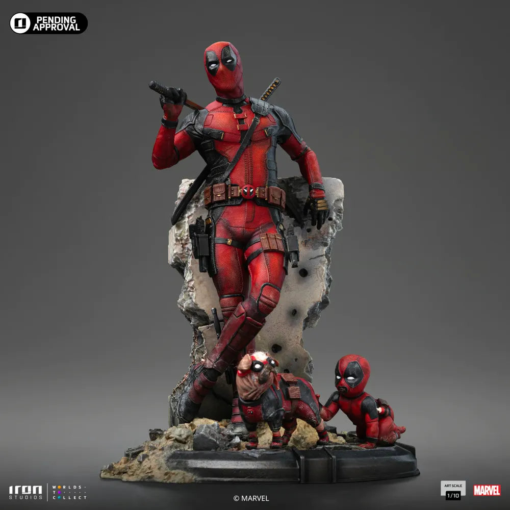 IRO56302 Deadpool & Wolverine - Deadpool 1:10 Statue - Iron Studios - Titan Pop Culture