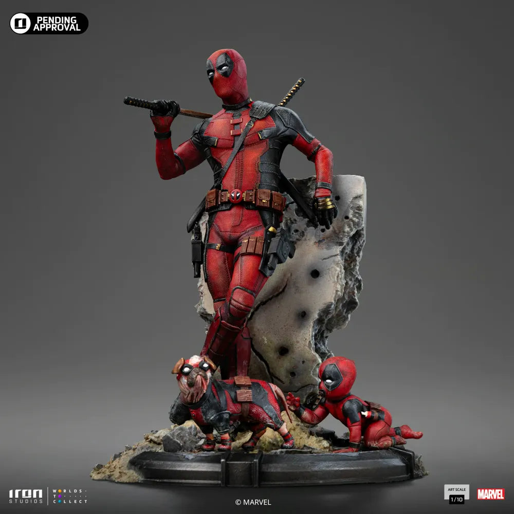 IRO56302 Deadpool & Wolverine - Deadpool 1:10 Statue - Iron Studios - Titan Pop Culture