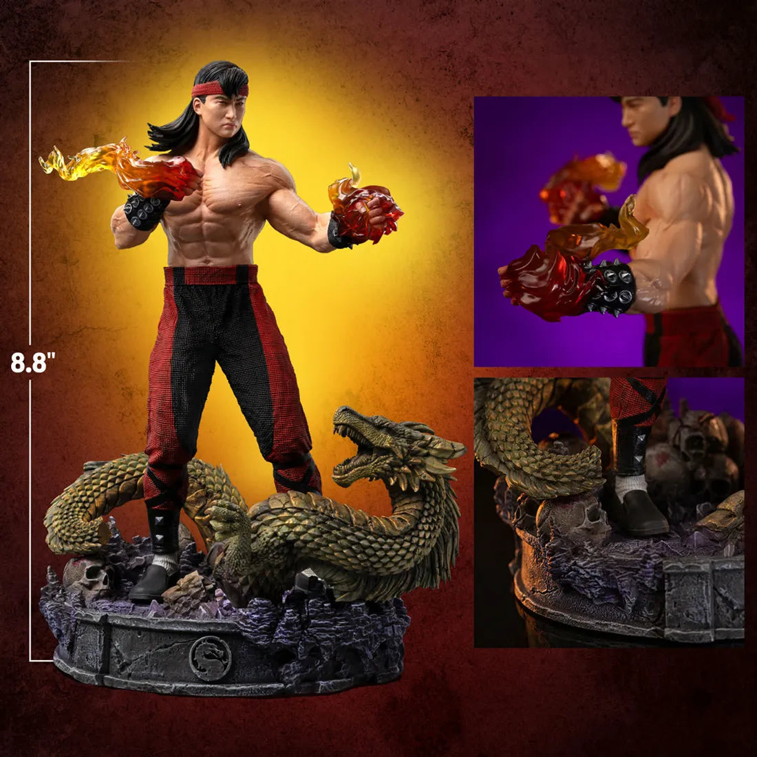 IRO56326 Mortal Kombat - Liu Kang 1:10 Scale Statue - Iron Studios - Titan Pop Culture