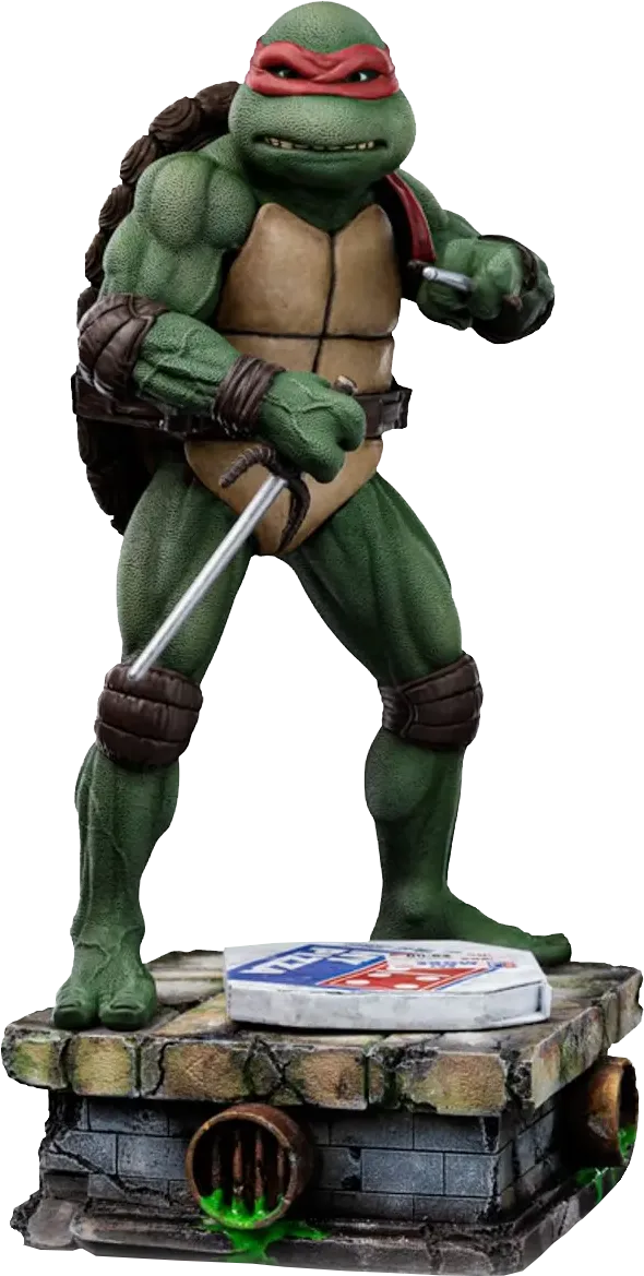 IRO56364 Teenage Mutant Ninja Turtles - '90's Raphael 1:10 Scale Statue - Iron Studios - Titan Pop Culture