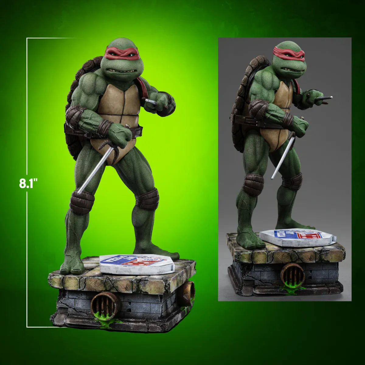 IRO56364 Teenage Mutant Ninja Turtles - '90's Raphael 1:10 Scale Statue - Iron Studios - Titan Pop Culture