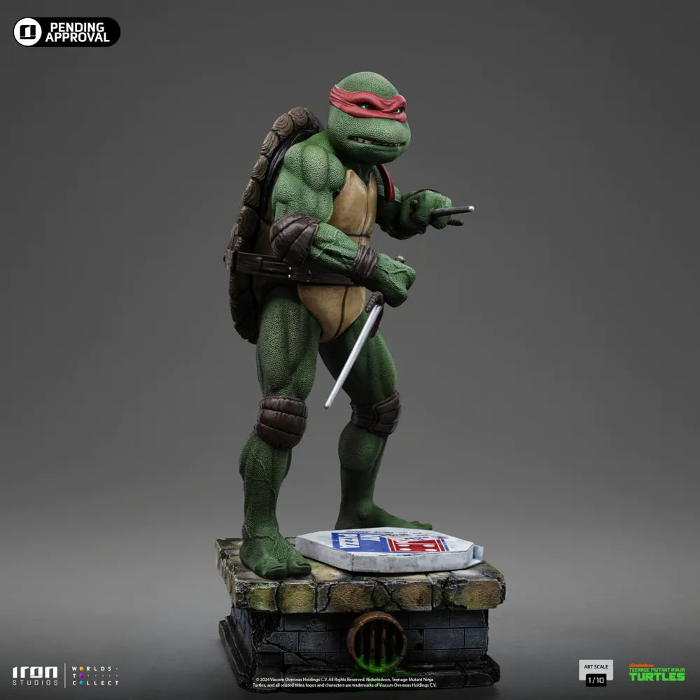 IRO56364 Teenage Mutant Ninja Turtles - '90's Raphael 1:10 Scale Statue - Iron Studios - Titan Pop Culture