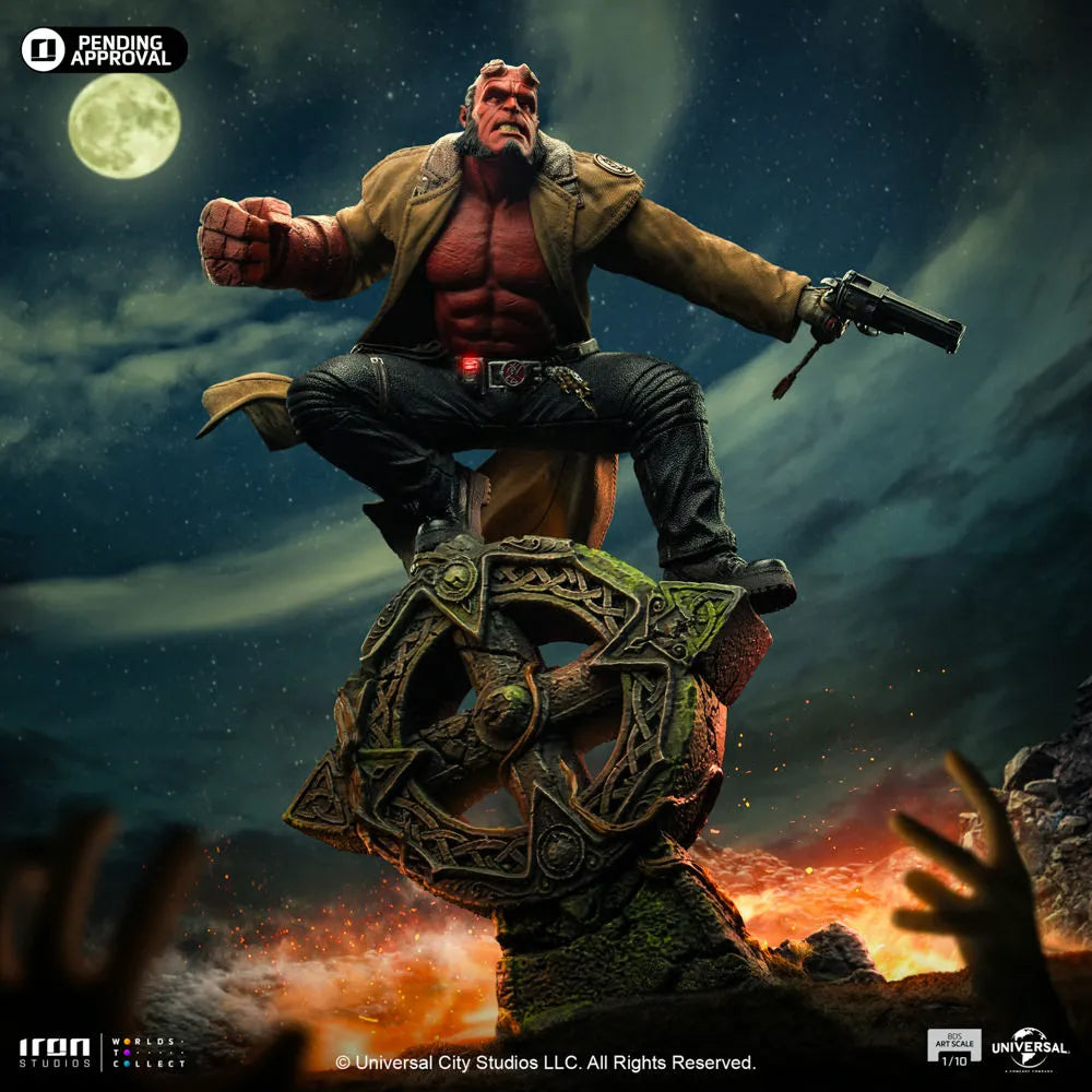 IRO56395 Hellboy 2 - Hellboy 1:10 Scale Statue - Iron Studios - Titan Pop Culture