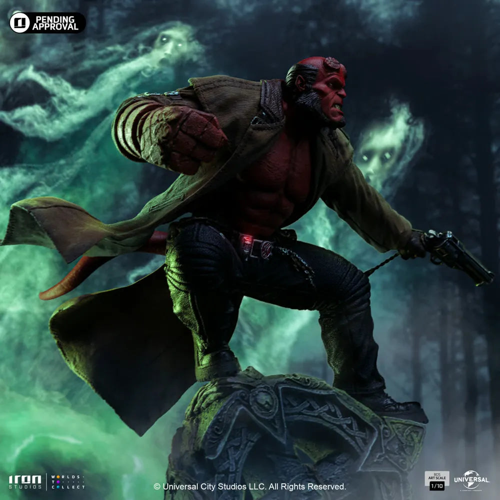 IRO56395 Hellboy 2 - Hellboy 1:10 Scale Statue - Iron Studios - Titan Pop Culture