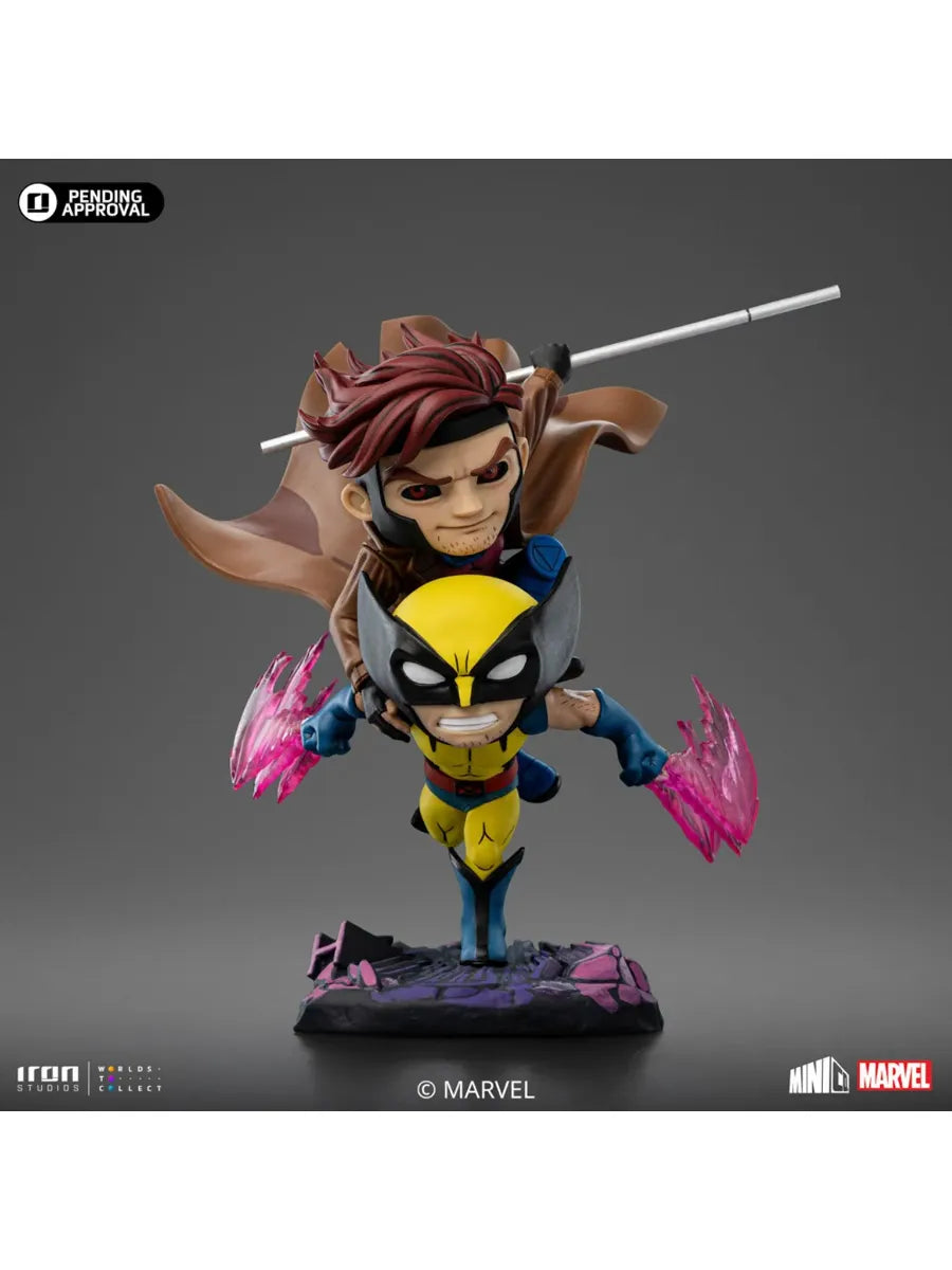 IRO56494 X-Men '97 - Gambit & Wolverine MiniCO Vinyl - Iron Studios - Titan Pop Culture