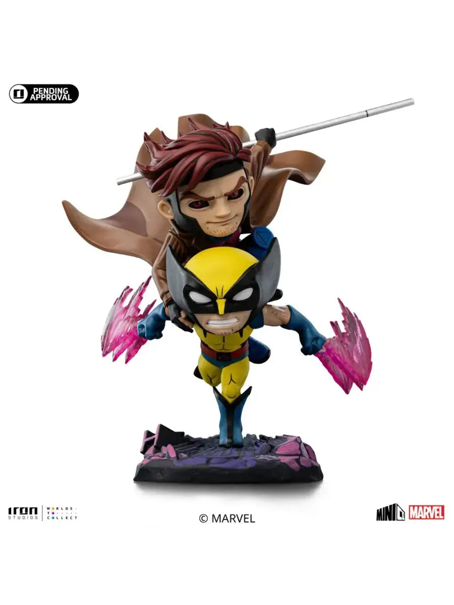 IRO56494 X-Men '97 - Gambit & Wolverine MiniCO Vinyl - Iron Studios - Titan Pop Culture