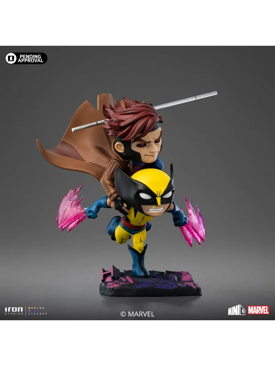 IRO56494 X-Men '97 - Gambit & Wolverine MiniCO Vinyl - Iron Studios - Titan Pop Culture