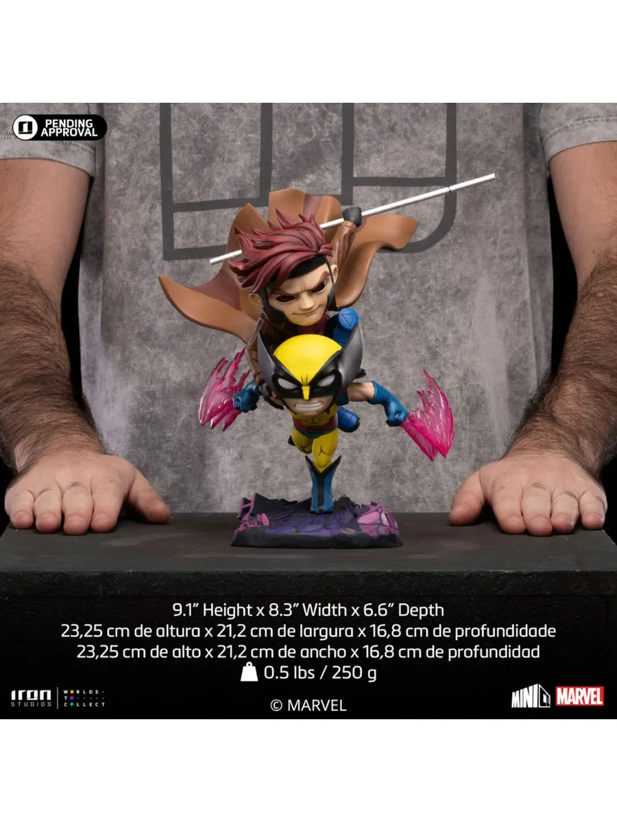 IRO56494 X-Men '97 - Gambit & Wolverine MiniCO Vinyl - Iron Studios - Titan Pop Culture