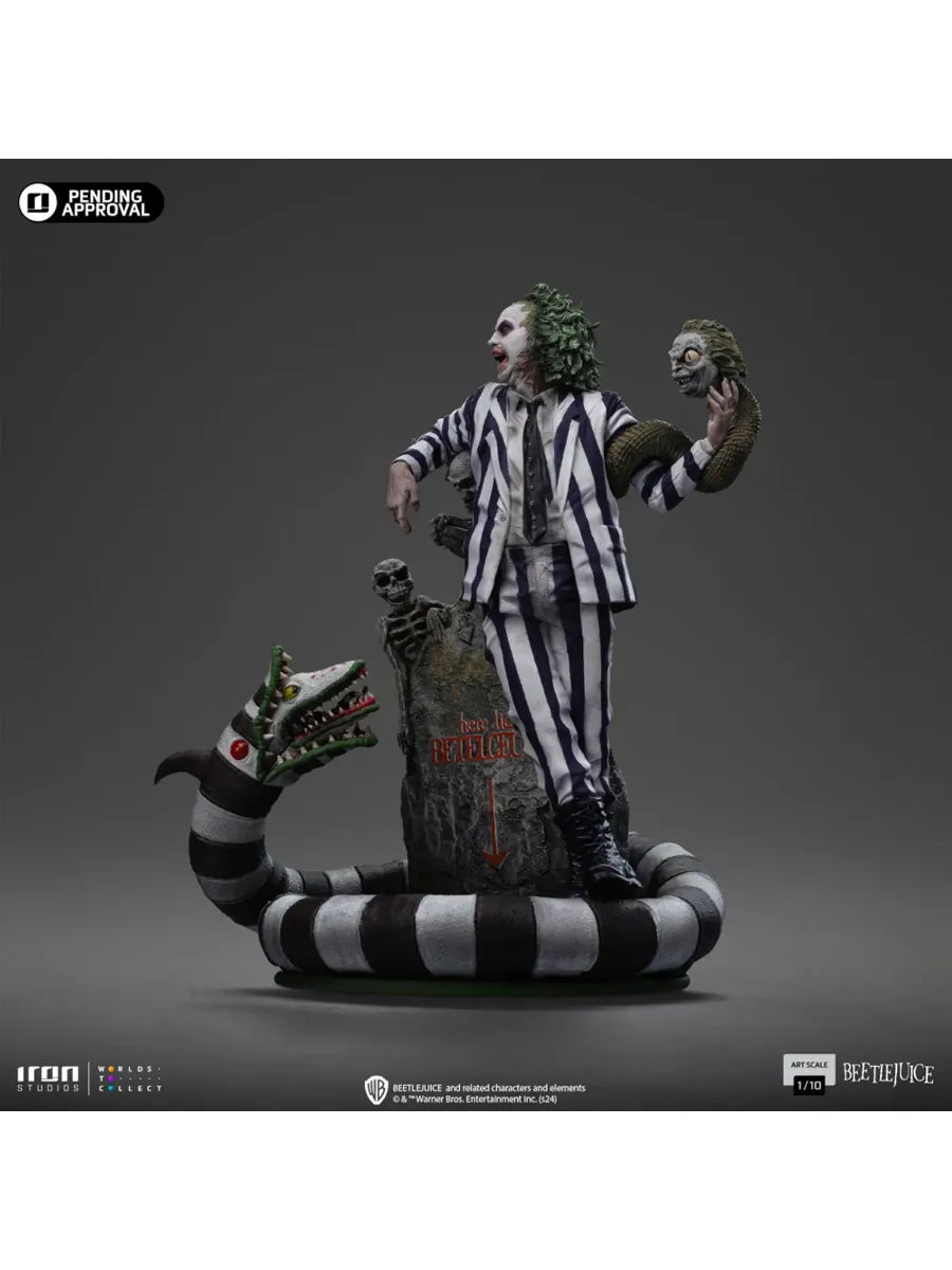 IRO56654 Beetlejuice 2 - Beetlejuice 1:10 Scale Statue - Iron Studios - Titan Pop Culture